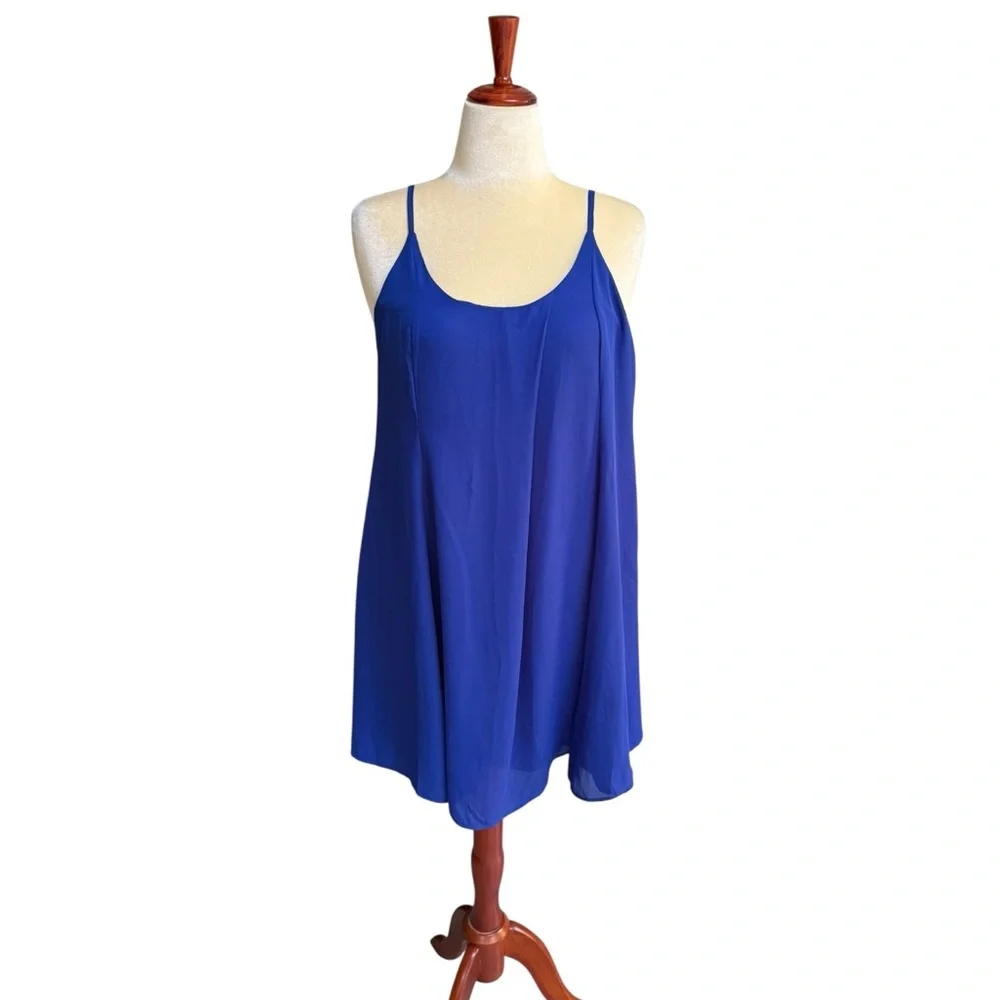 SugarLips Sleeveless Slip Dress Size Medium Party Summer Homecoming Blue